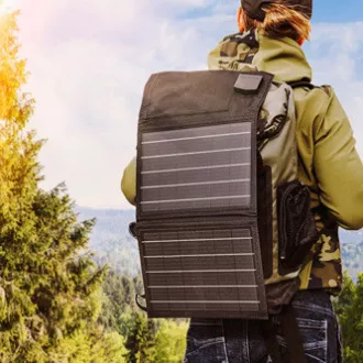 Hordozható napelemes panel töltővel, Neo Tools, 15 W, 90-140
