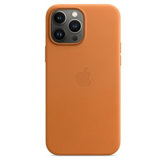 APPLE iPhone 13 Pro Max bőrtok MagSafe tok - Aranybarna