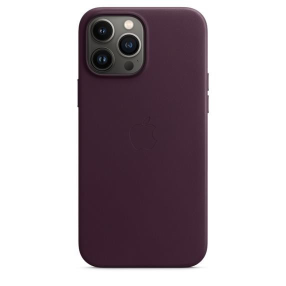 APPLE iPhone 13 Pro Max bőrtok MagSafe tok - Sötét cseresznyefa