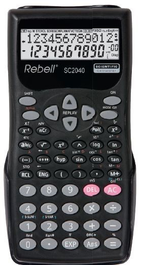REBELL számológép - SC2040 BX - fekete