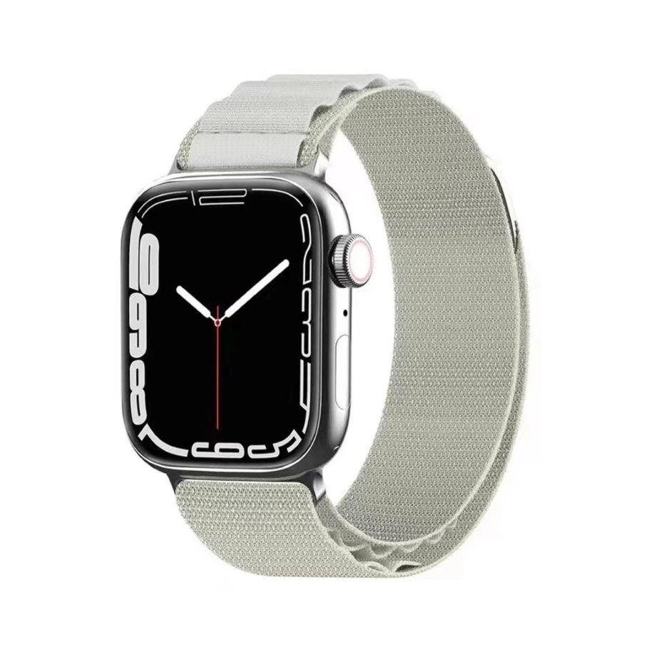 COTECi W95 Ultra Apline Loop szalag az Apple Watch 42 / 44 / 45 / 49mm-es órájához Fehér színben