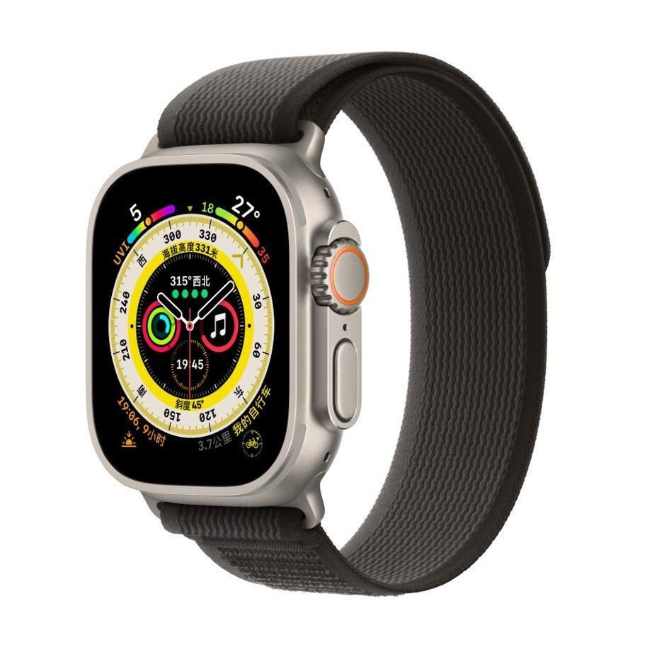COTECi W97 Ultra Wild Trail szalag az Apple Watch 38 / 40 / 41mm-es órájához Fekete szürke színnel