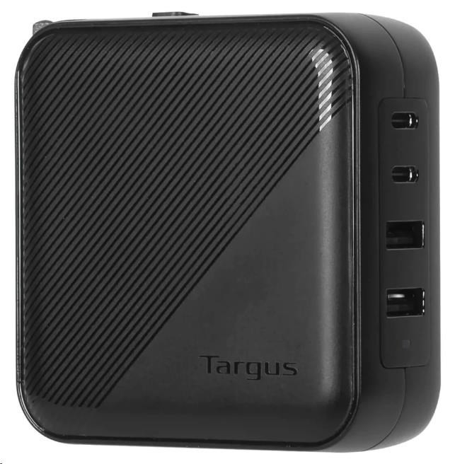 Targus® 100 W Gan töltő - Több portos - utazási adapterekkel