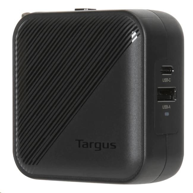 Targus® 65 W Gan töltő - Több portos - utazási adapterekkel