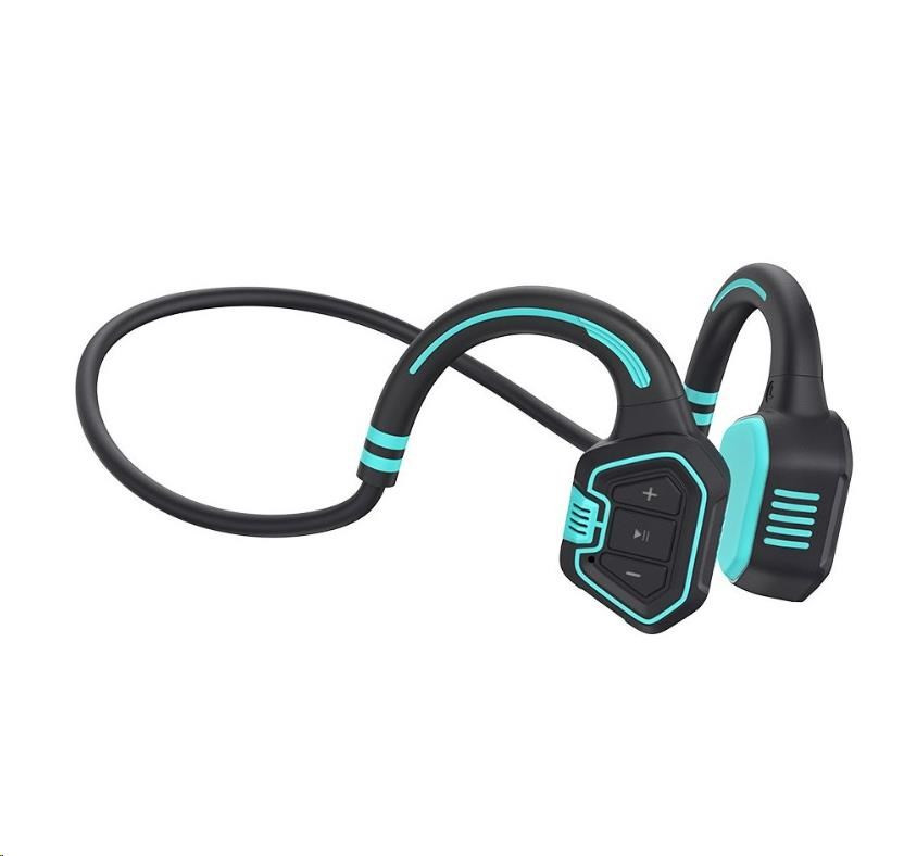 EVOLVEO BoneSwim MP3 16GB vezeték nélküli fejhallgató, arccsont, kék