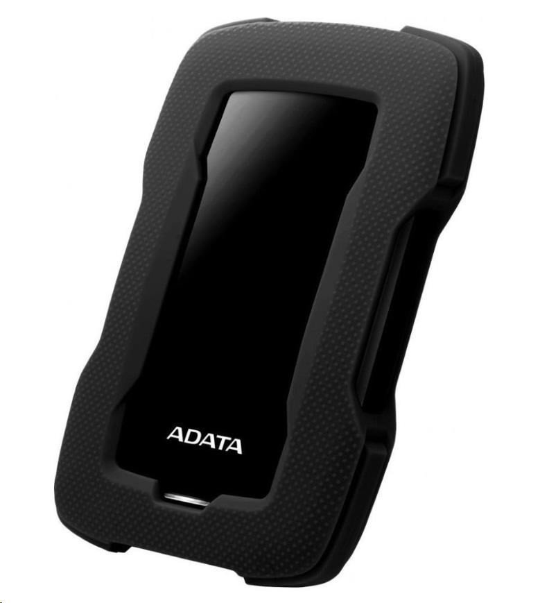 ADATA külső merevlemez 1TB 2, 5" USB 3.1 HD330, FEKETE SZÍNES doboz, fekete (gumi, ütésálló)