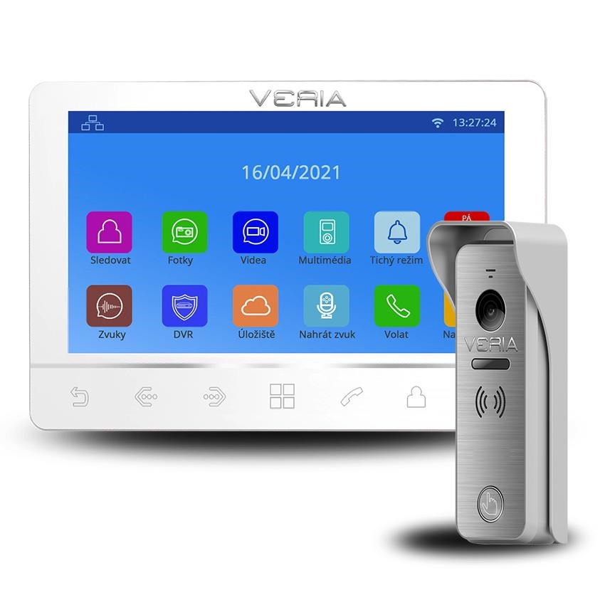 SET VERIA 8276B fehér videotelefon VERIA 831 bemeneti állomás a VERIA 2-WIRE sorozatból