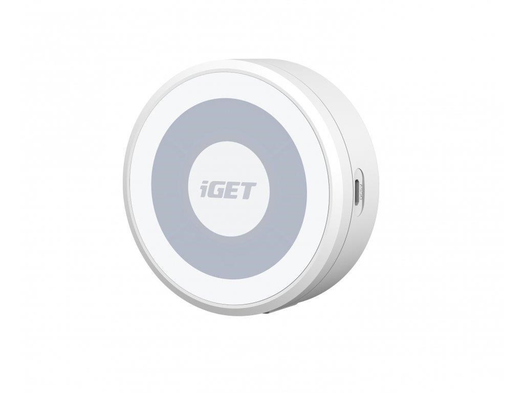 iGET HOME Chime CHS1 White - beltéri hangszóró LED-del az iGET Doorbell DS1 csengőkhöz