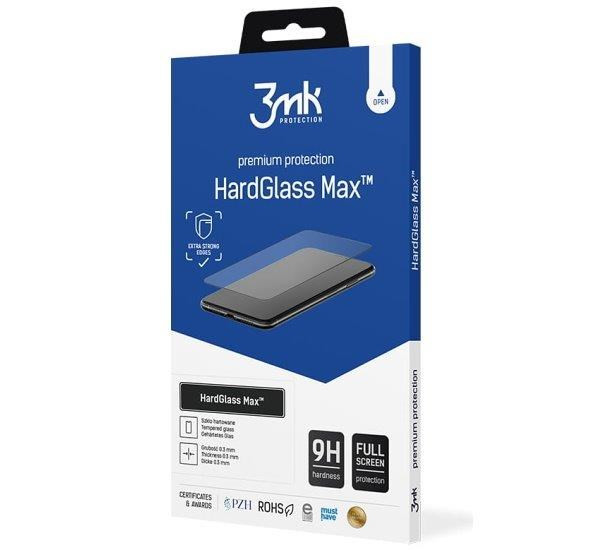 3mk edzett üveg HardGlass MAX a Samsung Galaxy S23 Ultra készülékhez, fekete