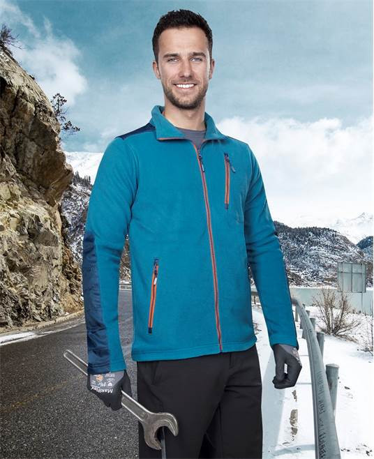 ARDON®4TECH fleece kapucnis pulóver benzinkék M | H9427/M
