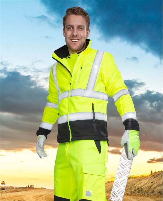 Fényvisszaverő fleece kapucnis pulóver ARDON®SIGNAL sárga S | H5910/S