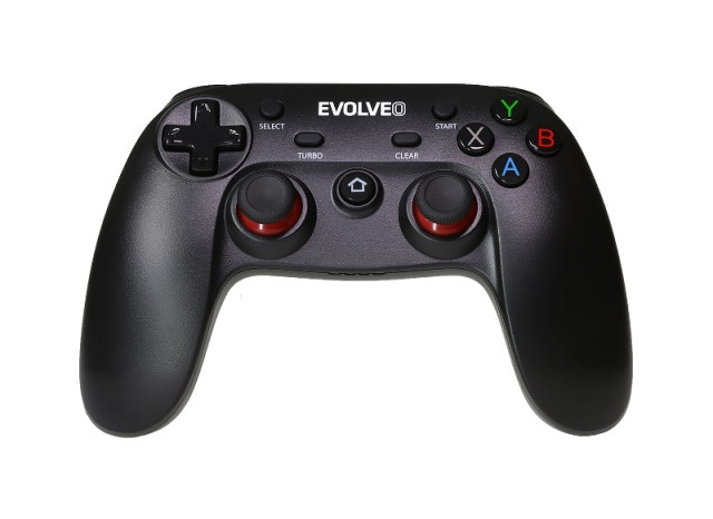 Csomagolás - EVOLVEO Fighter F1, vezeték nélküli gamepad PC-hez, PlayStation 3, Android box/okostelefonhoz Kiskereskedelem