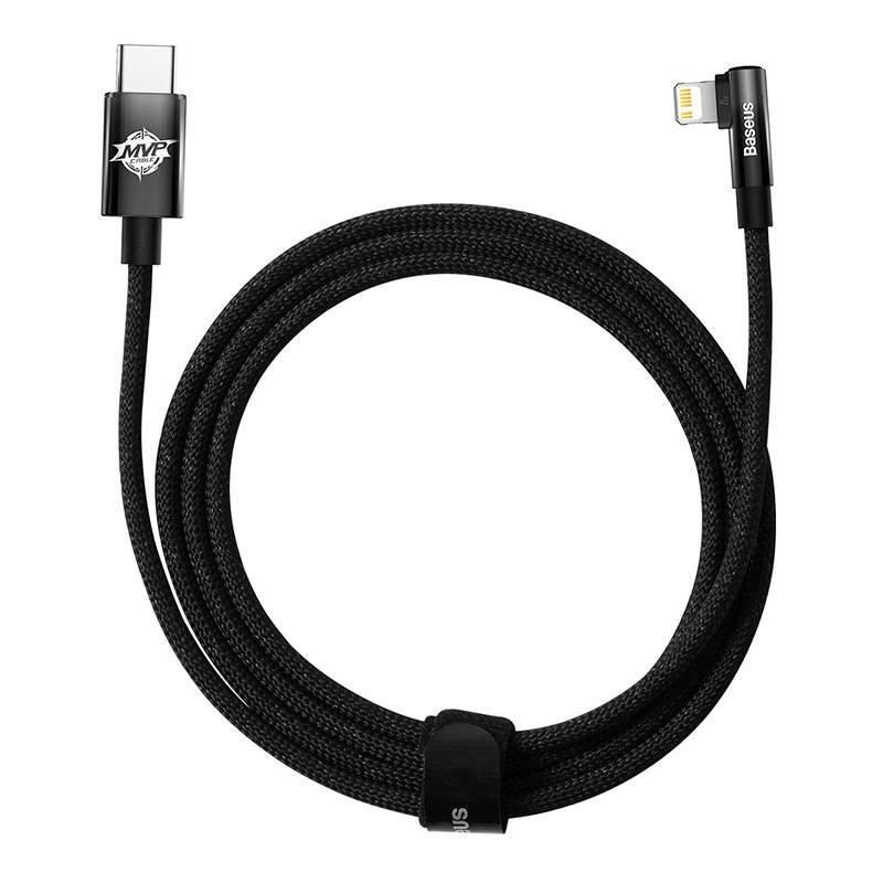 Baseus USB-C - Lightning szögletes kábel, 20W 2m, fekete