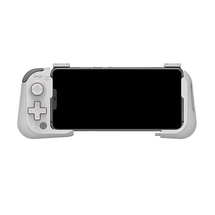 iPega PG-9211A játékvezérlő MT Android/iOS tartóval, fehér színben