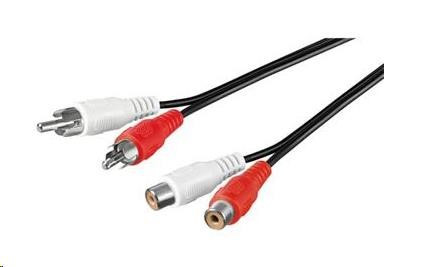 PREMIUMCORD audió hosszabbító kábel 2x Cinch - 2x Cinch (RCA, M/F) 5m