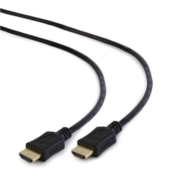 GEMBIRD HDMI-HDMI kábel 3m, 1.4, M/M árnyékolt, aranyozott érintkezők, CCS, ethernet, fekete