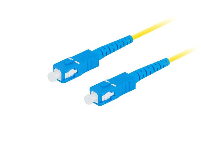 LANBERG optikai patch kábel SM SC/UPC-SC/UPC simplex 5m LSZH G657A1 átmérő 3mm, sárga színű