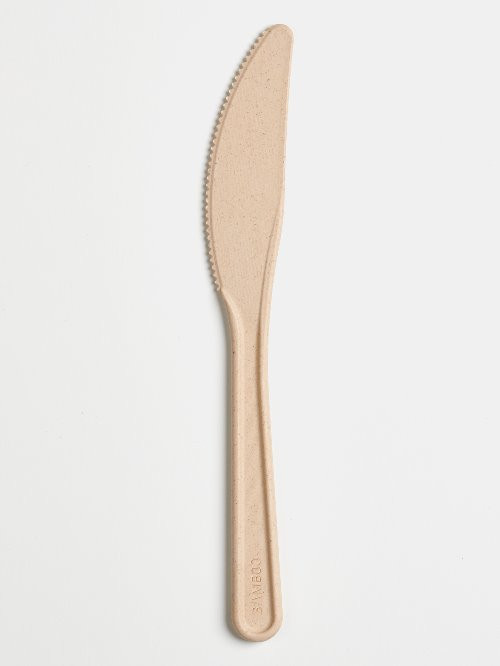 Bambusz - Természetes bambusz kés, 50db-os csomagban