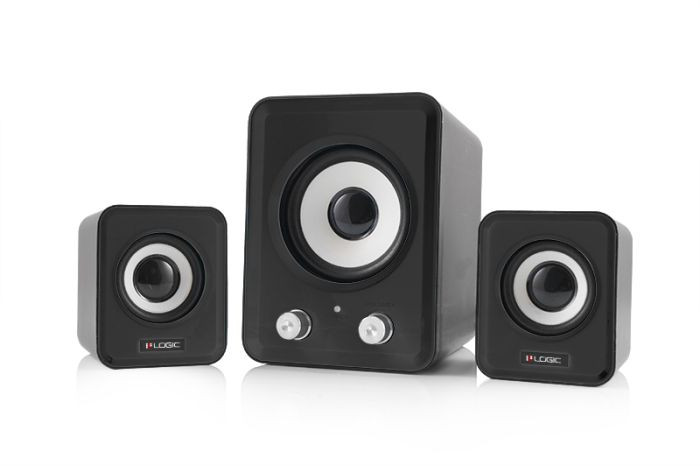 Logic Speakers LS-20, 2.1, 11W RMS, USB, 3,5 mm-es jack csatlakozó, fekete