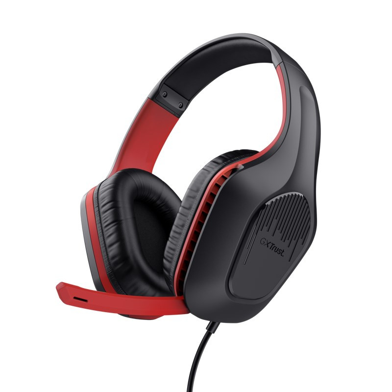 TRUST Gaming headset GXT 415S ZIROX piros
