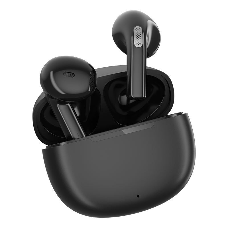 QCY - T20 AilyPods vezeték nélküli fejhallgató töltődobozzal, Bluetooth 5.3, fekete színű