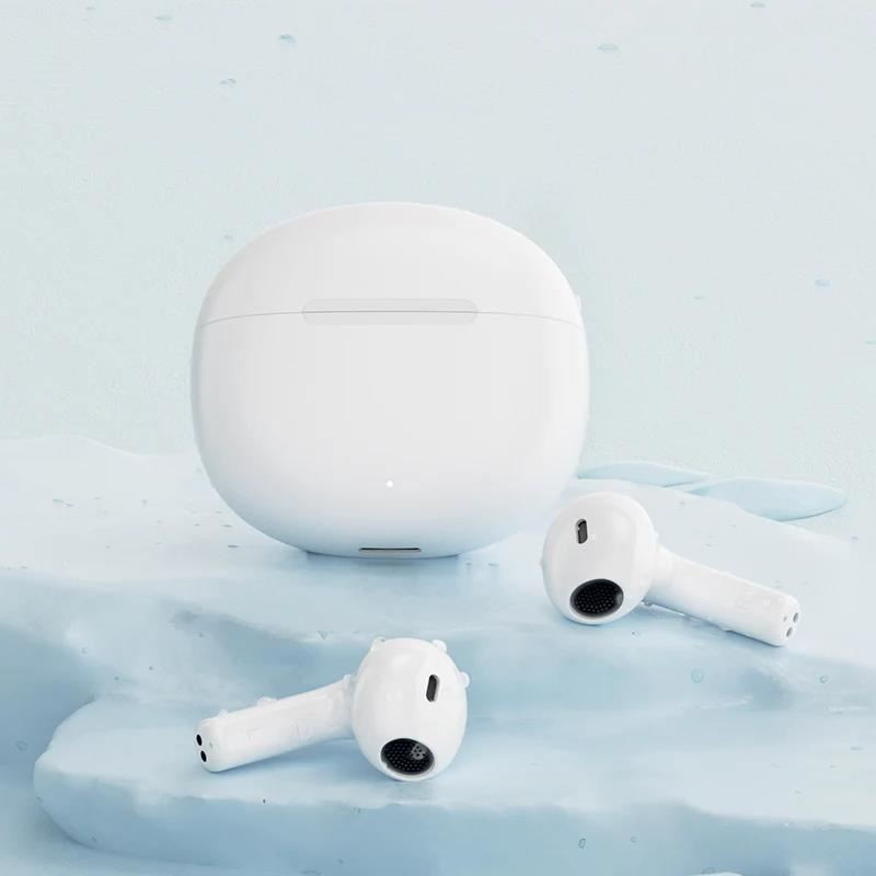 QCY - T20 AilyPods vezeték nélküli fejhallgató töltődobozzal,Bluetooth 5.3,fehér