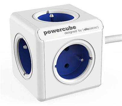 Aljzathosszabbítás. PowerCube EXTENDED, kék, 5 aljzat, 1,5 m kábel