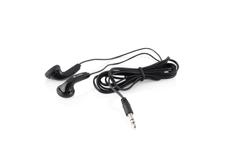 Logic LH-11 in-ear fejhallgató, kövek, 1,2 m kábel, 3,5 mm-es jack, fekete színű