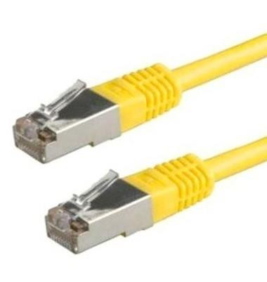 XtendLan patch kábel Cat5E, FTP - 0, 5m, sárga (10 db eladó)