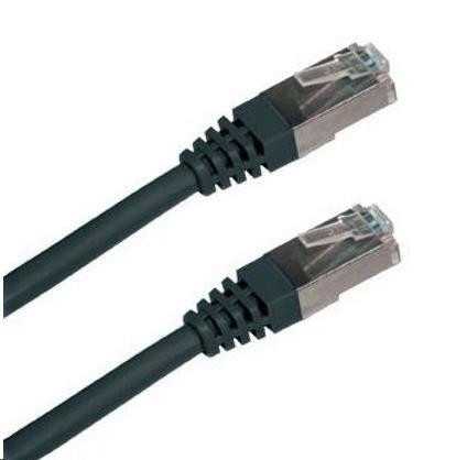 XtendLan patch kábel Cat5E, FTP - 0, 5m, fekete (eladó 10 db)