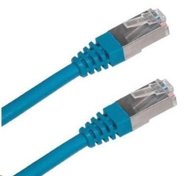 XtendLan patch kábel Cat5E, FTP - 0, 5m, kék (eladó 10 db)
