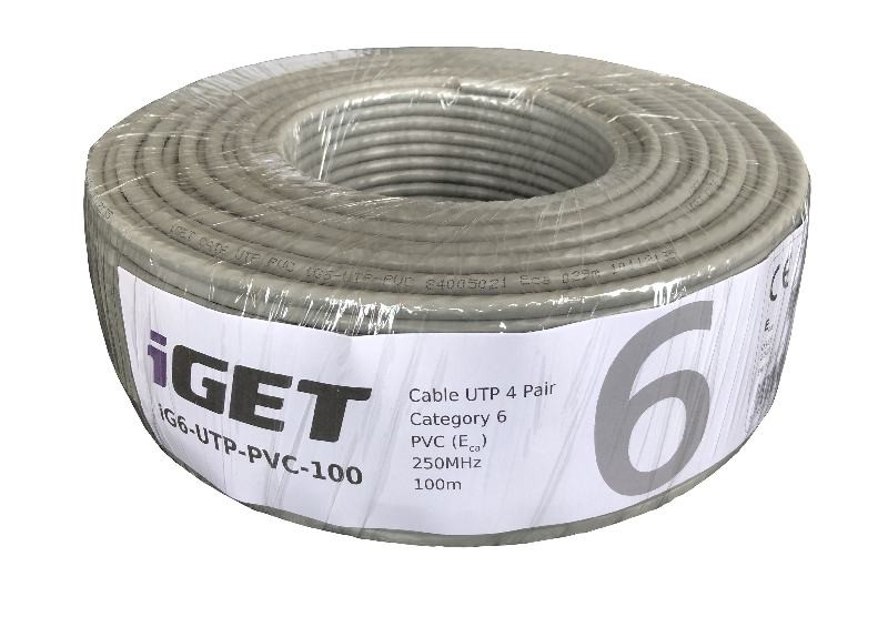 iGET Hálózati kábel CAT6 UTP PVC Eca 100m/szereplő