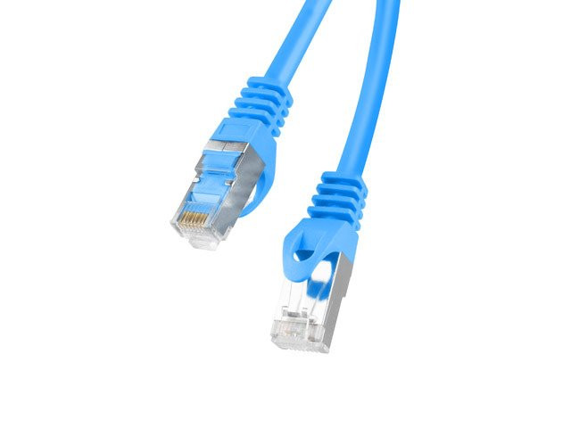 LANBERG Patch kábel CAT.6 FTP 0.25M kék Fluke Passed