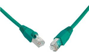 SOLARIX patch kábel CAT6 SFTP PVC 0,5m zöld