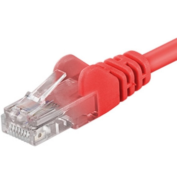 Patch kábel UTP RJ45-RJ45 szint CAT6, 3m, piros