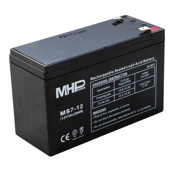 Pb akkumulátor MHPower VRLA AGM 12V/7Ah (MS7-12)