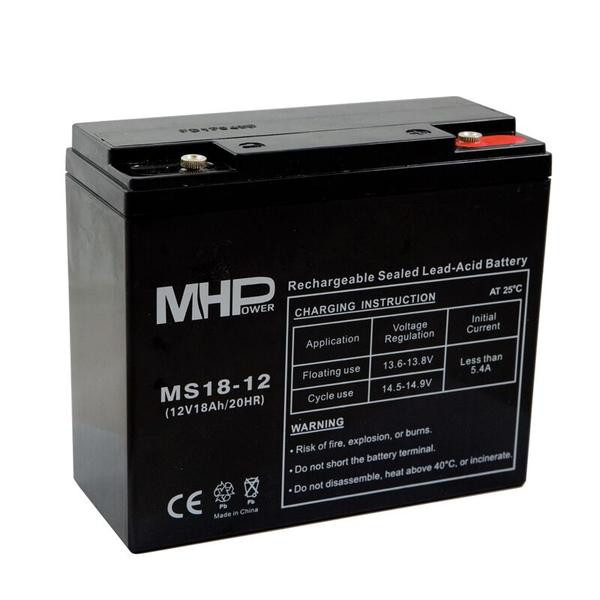Pb akkumulátor MHPower VRLA AGM 12V/18Ah (MS18-12)