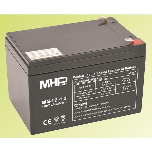 Pb akkumulátor MHPower VRLA AGM 12V/12Ah (MS12-12-12)