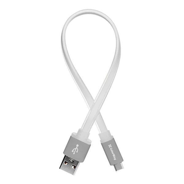 Colorway Adatkábel USB hím - Type-C hím/ 0,25m/ Fehér