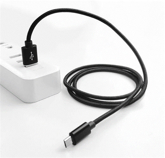 Crono kábel USB 2.0/ USB A hím - microUSB hím, 1.0m, fekete szabványos