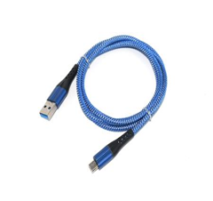 Crono kábel USB 2.0/ USB A hím - USB C, 1,0m, kék, magas prémium minőségű