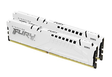 KINGSTON DDR5 64GB DIMM (2 darabos készlet) 5600MT/s CL36 FURY Beast White EXPO