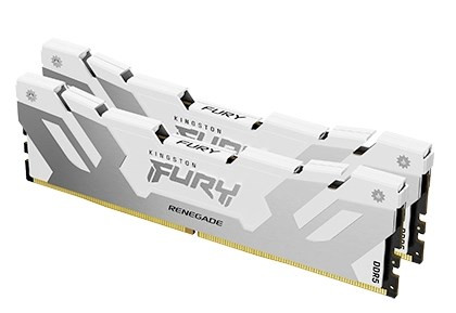 KINGSTON DDR5 32GB DIMM (2 darabos készlet) 6400MT/s CL32 FURY Renegade White XMP