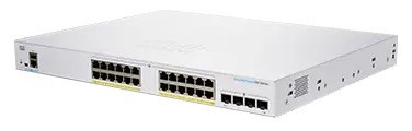 Cisco CBS250-24P-4G switch (24xGbE, 4xSFP, 24xPoE , 195W, ventilátor nélküli)