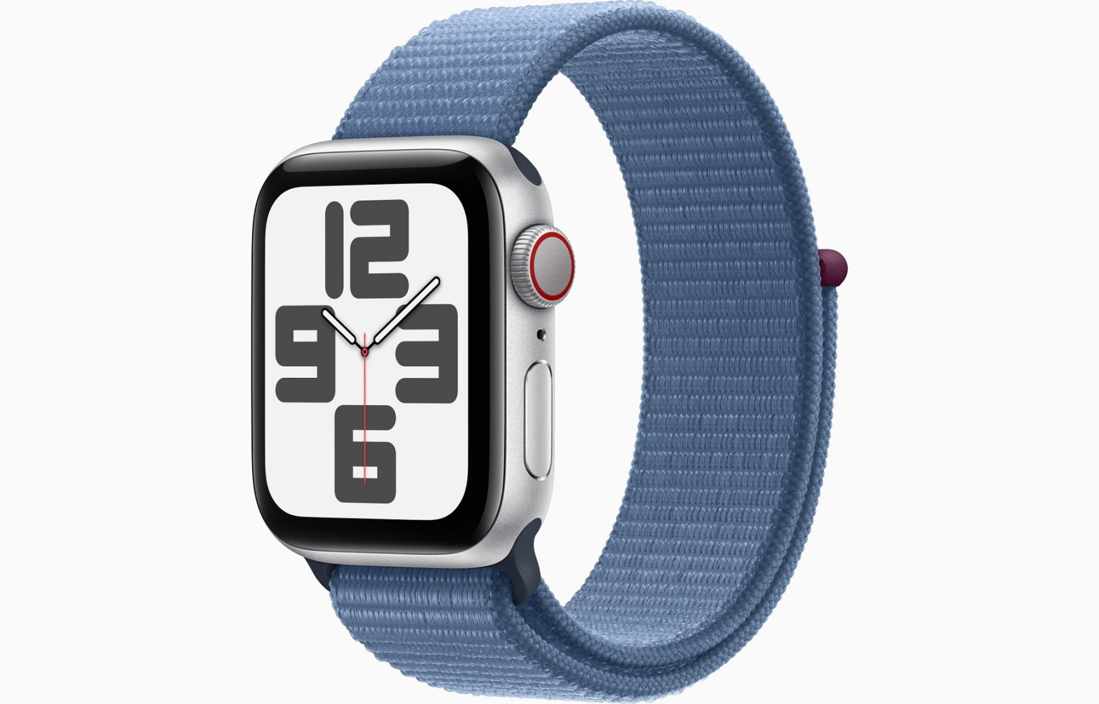 Apple Watch SE Cell/44mm/ezüst/sport szíj/téli kék