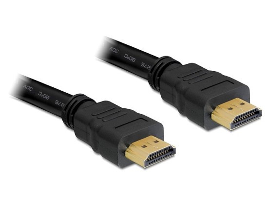 Delock kábel Nagy sebességű HDMI Ethernet csatlakozóval - HDMI A csatlakozó 10 m
