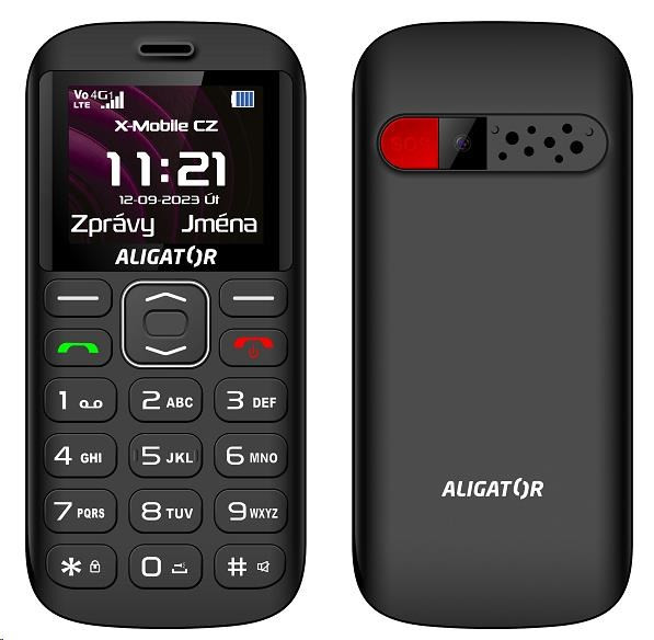 Aligator A720 4G Senior, fekete töltőállvány