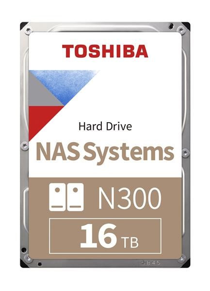 TOSHIBA HDD N300 NAS 16TB, SATA III, 7200 rpm, 512MB gyorsítótár, 3, 5", BULK