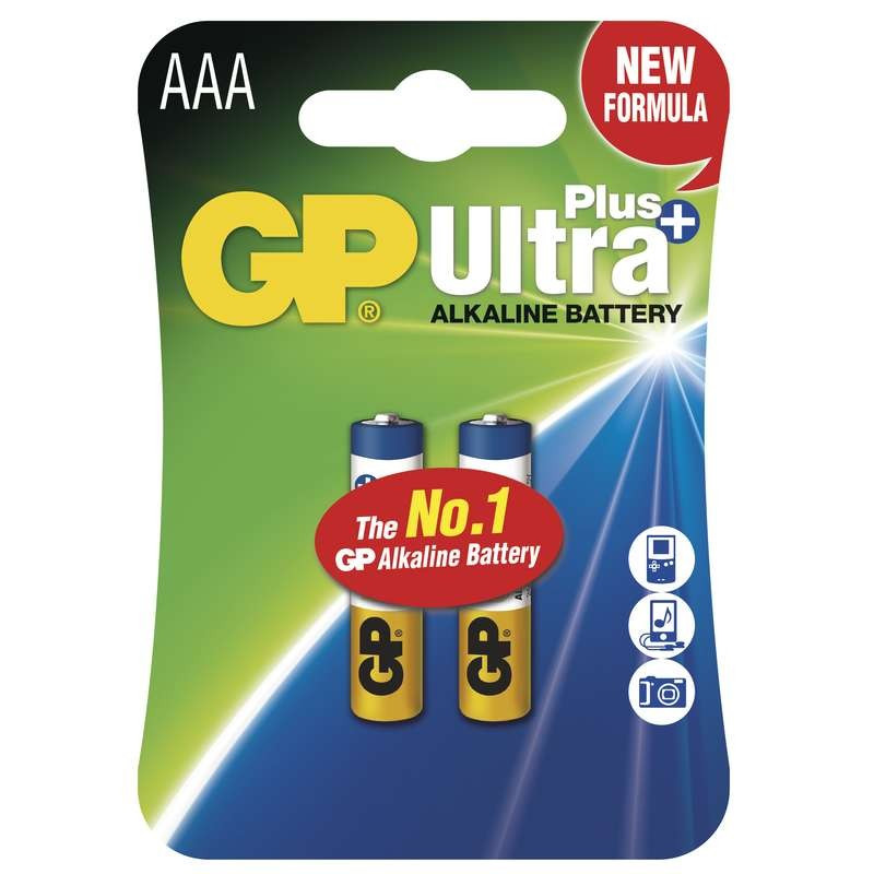 GP AAA Ultra Plus, lúgos (LR03) - 2 db