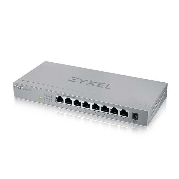 Zyxel XMG-108 8 portos 2,5G 1 SFP asztali MultiGig felügyelet nélküli kapcsoló